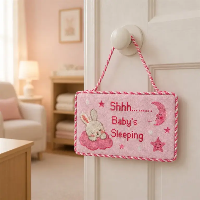 Needlepoint Door Handle Cover 01Scene