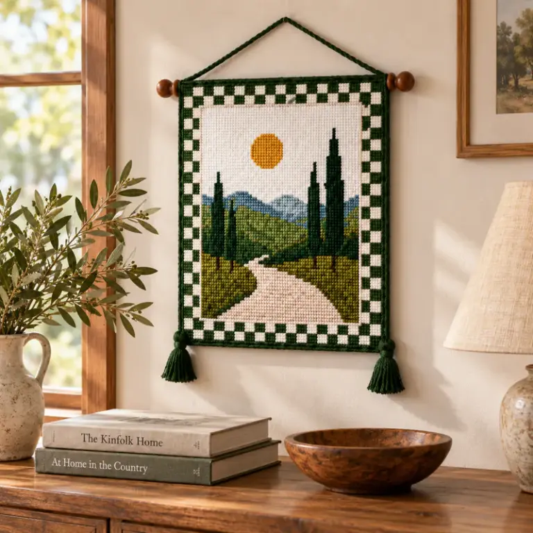 Needlepoint Wall Hanging 01Scene